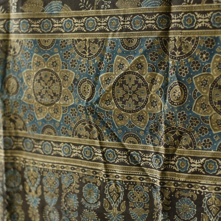 shop Ajrakh Block Printed Pure Cotton Dupatta 10
