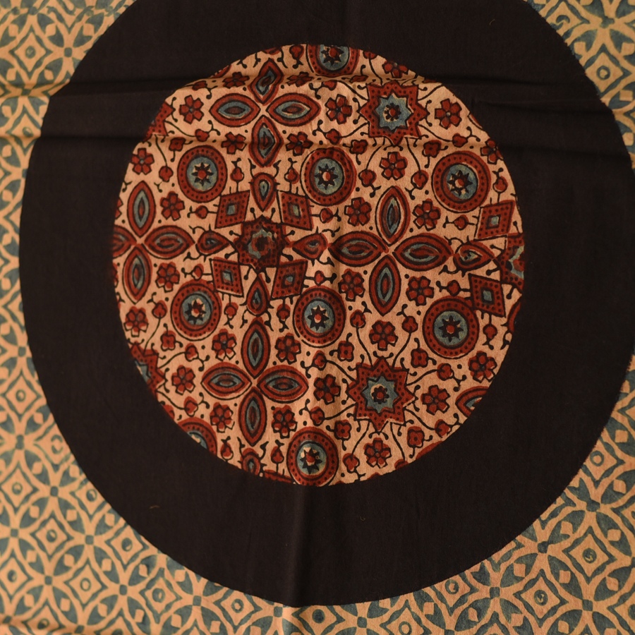 shop Ajrakh Hand Block Printed Cotton Stole