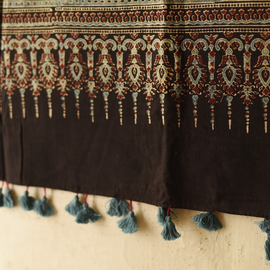 shop Ajrakh Block Printed Pure Cotton Dupatta 39