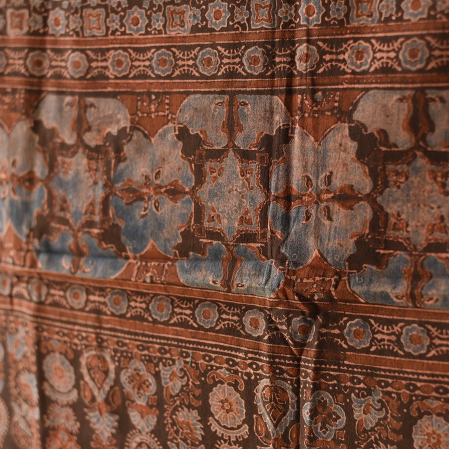 shop Ajrakh Block Printed Pure Cotton Dupatta 11