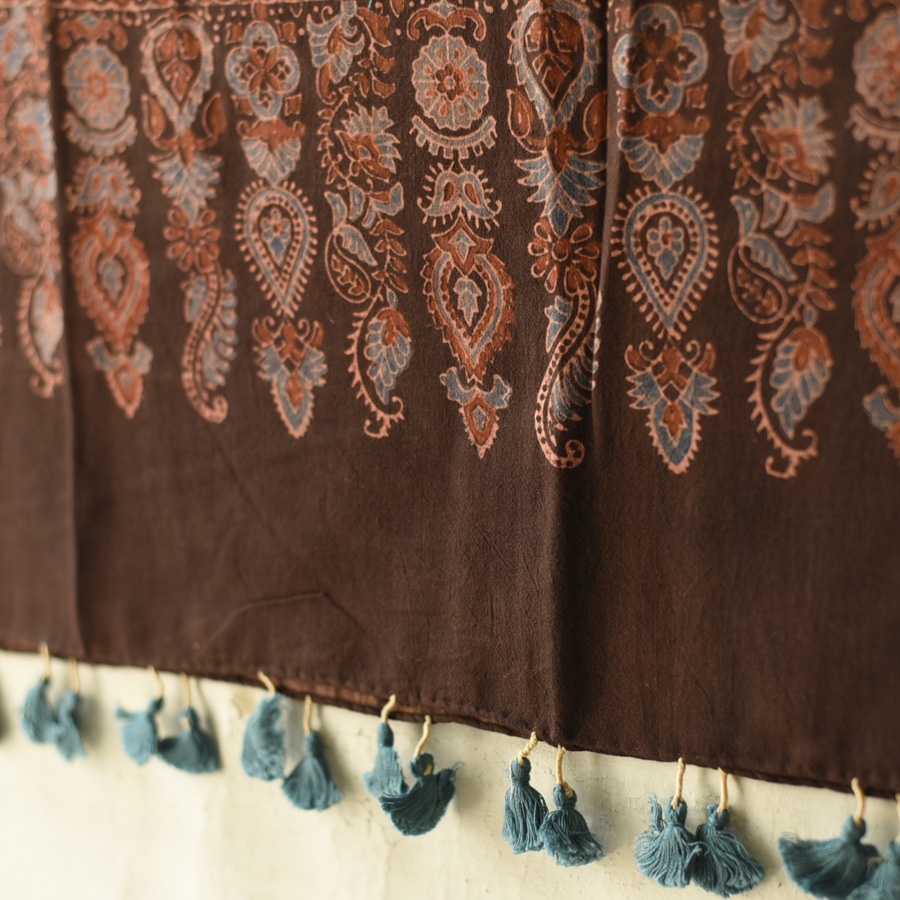 shop Ajrakh Block Printed Pure Cotton Dupatta 11