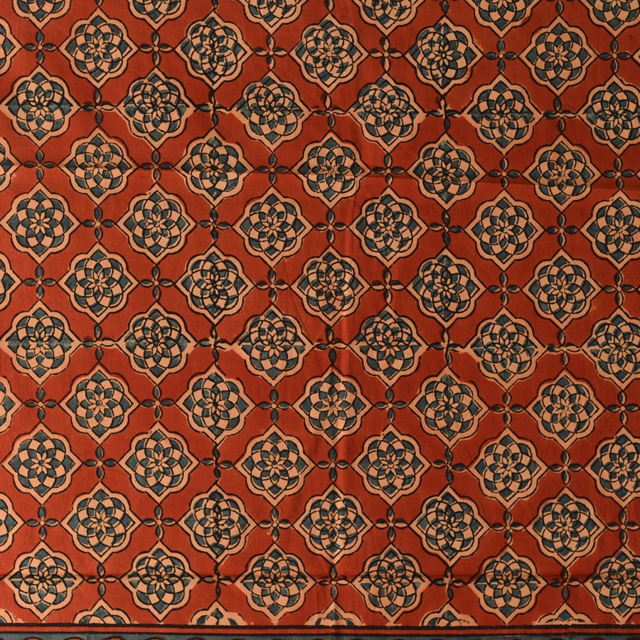 shop Ajrakh Printed Red Cotton Stole