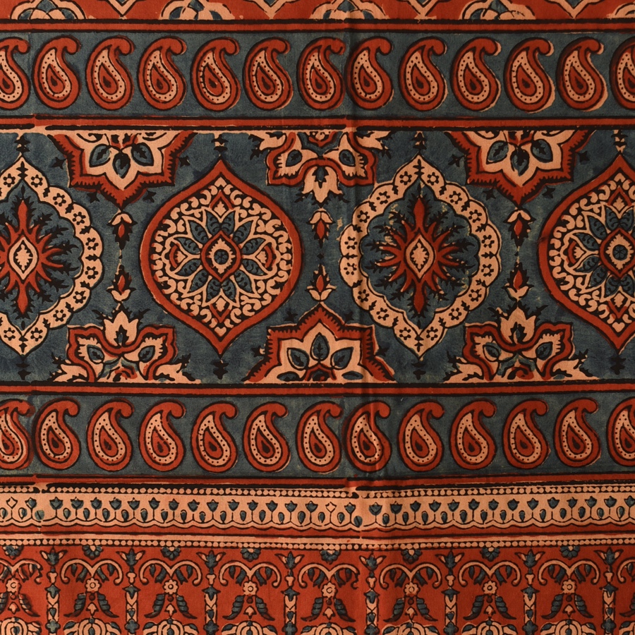 shop Ajrakh Printed Red Cotton Stole