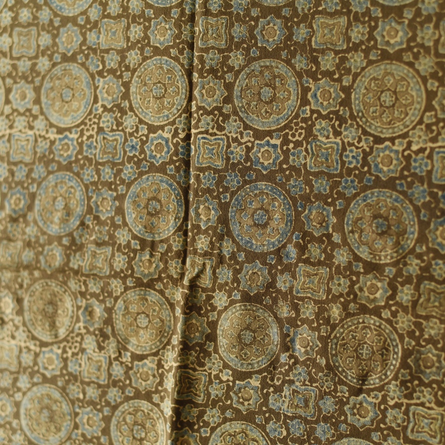 shop Ajrakh Block Printed Pure Cotton Dupatta 55