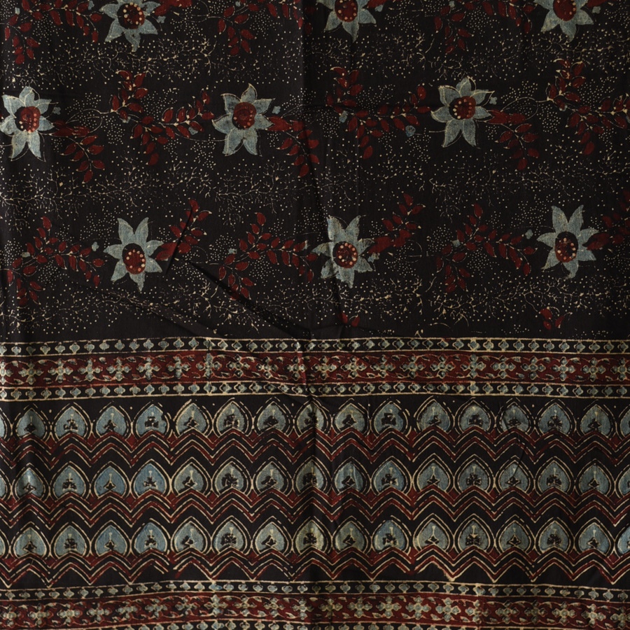 shop Ajrakh Block Printed Pure Cotton Dupatta 12