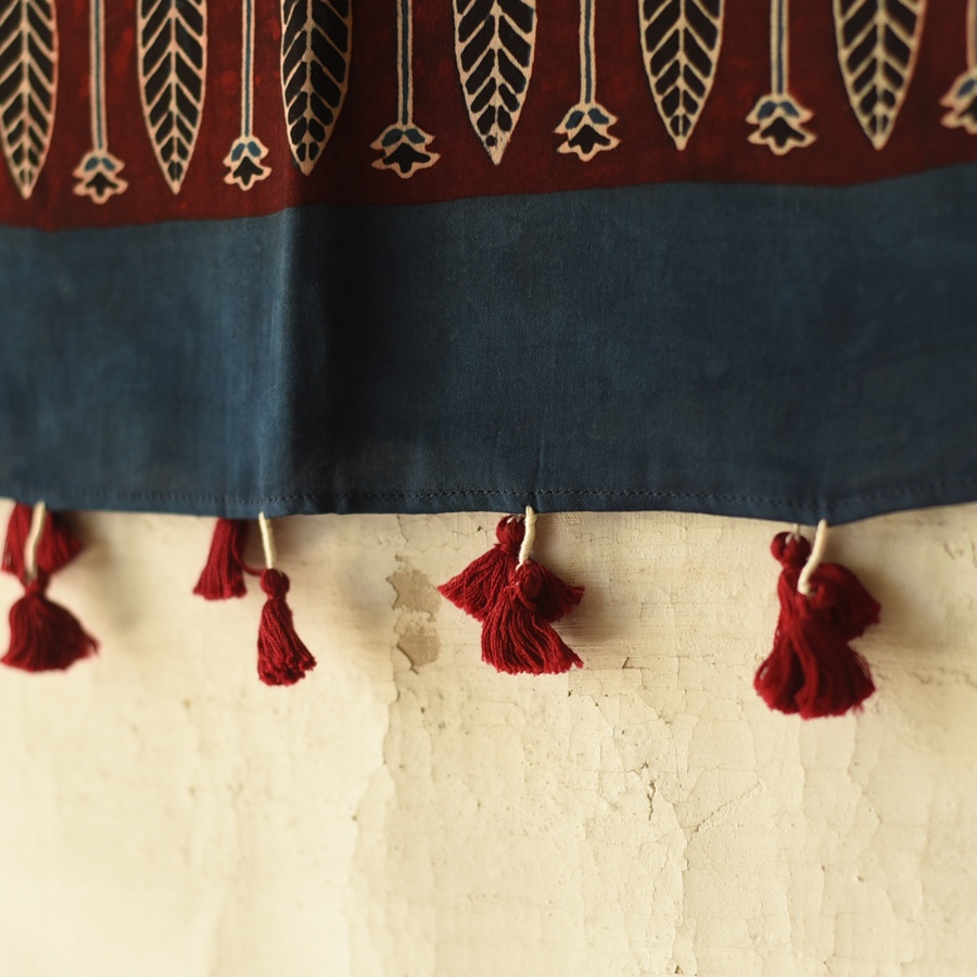Shop Ajrakh Modal Silk Stole With Natural Dyed