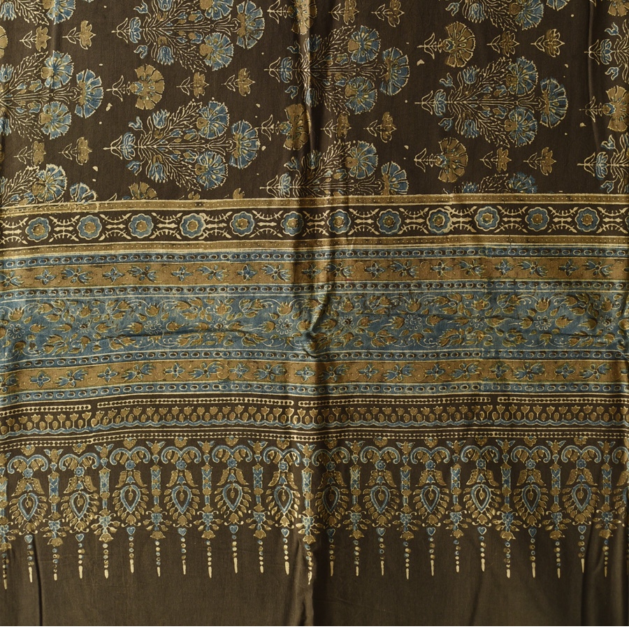 shop Ajrakh Block Printed Pure Cotton Dupatta 05