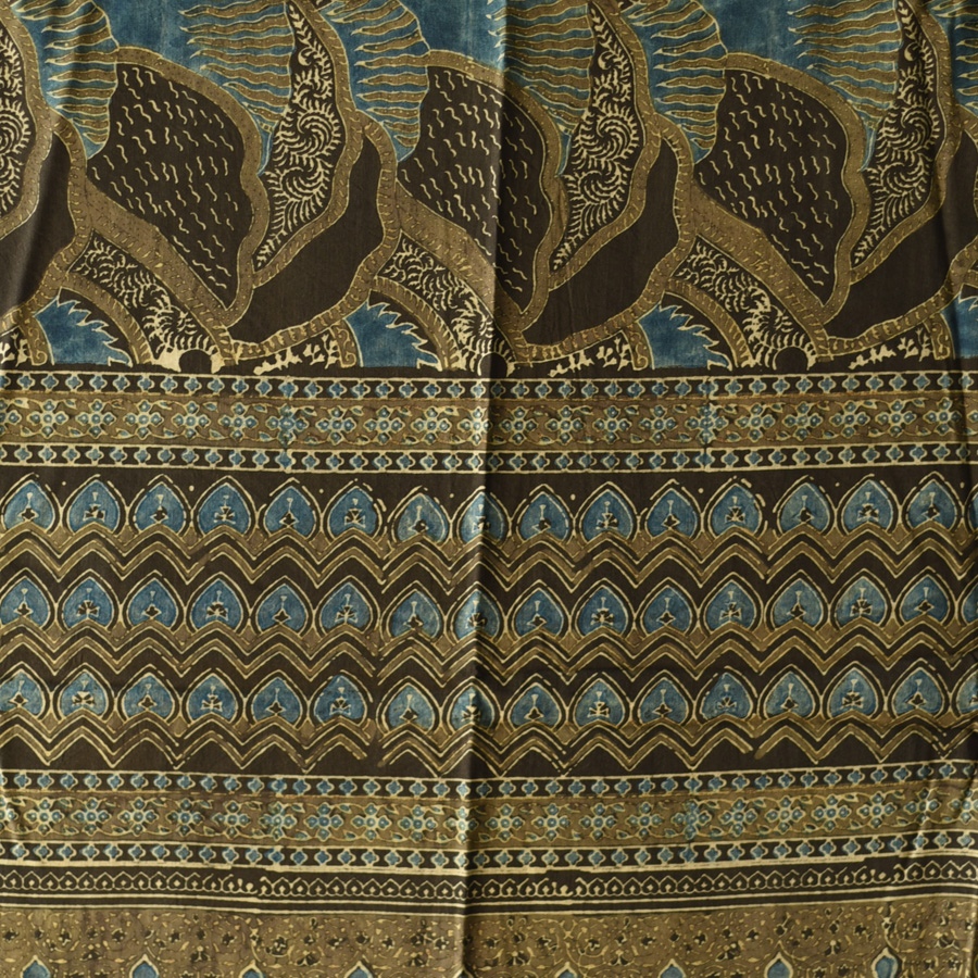 shop Ajrakh Block Printed Pure Cotton Dupatta 13