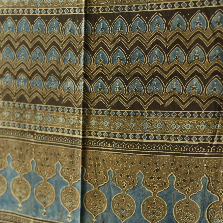 shop Ajrakh Block Printed Pure Cotton Dupatta 13
