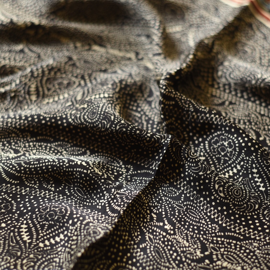 Shop Ajrakh Modal Silk Stole With Natural Dyed