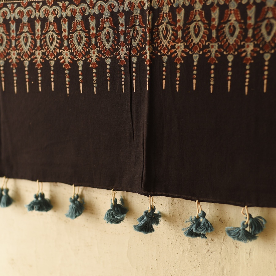 shop Ajrakh Block Printed Pure Cotton Dupatta 24