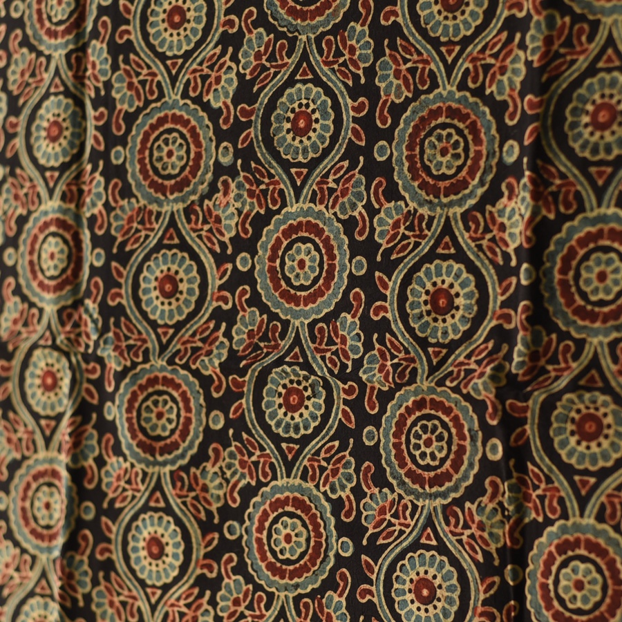 shop Ajrakh Block Printed Pure Cotton Dupatta - 14