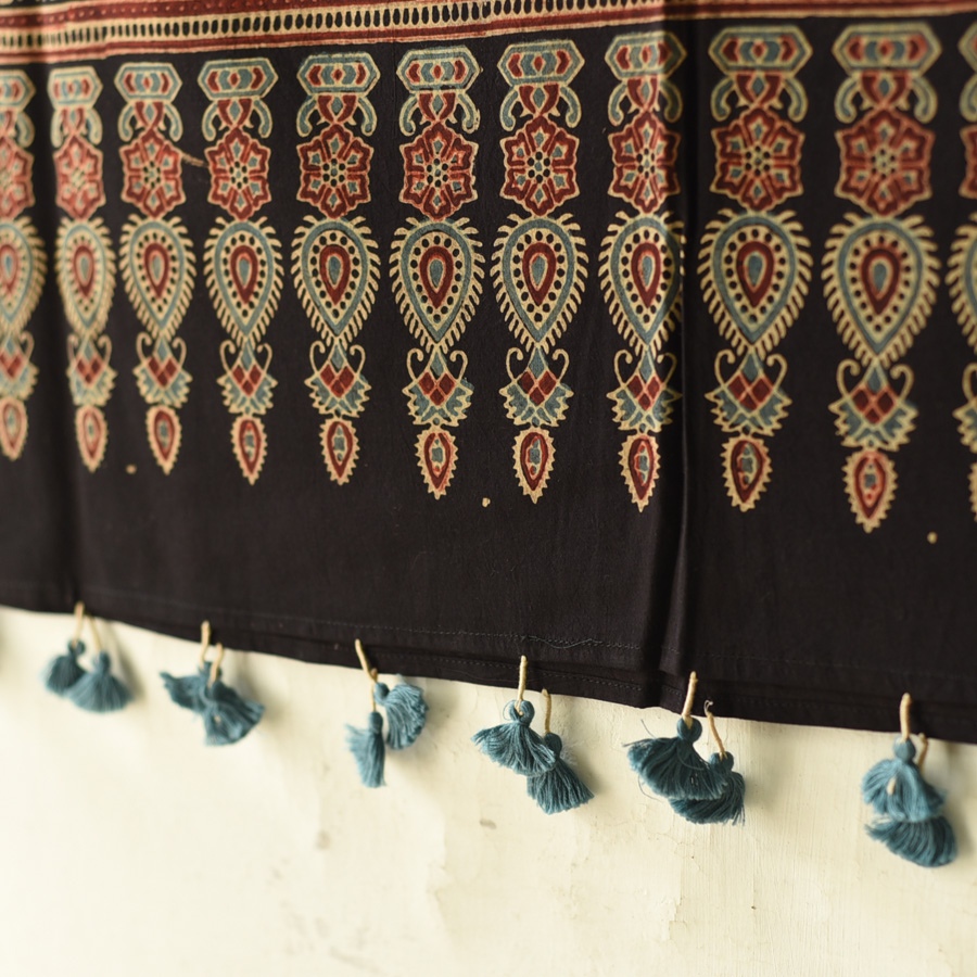 shop Ajrakh Block Printed Pure Cotton Dupatta - 14