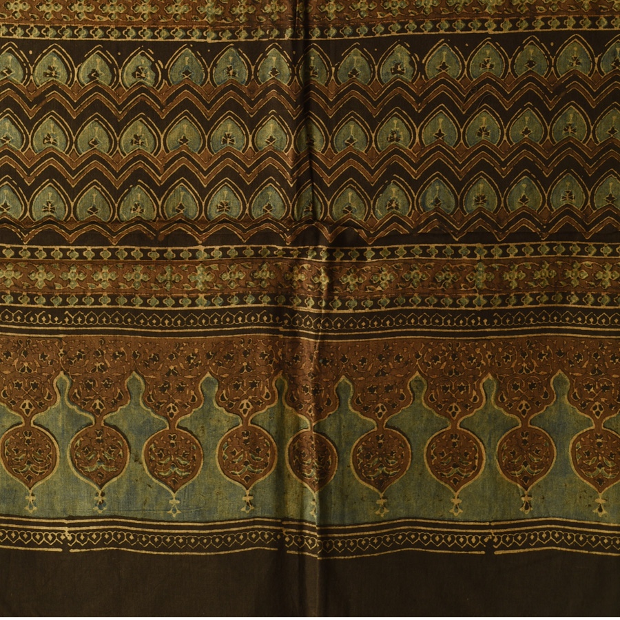 shop Ajrakh Block Printed Pure Cotton Dupatta 48