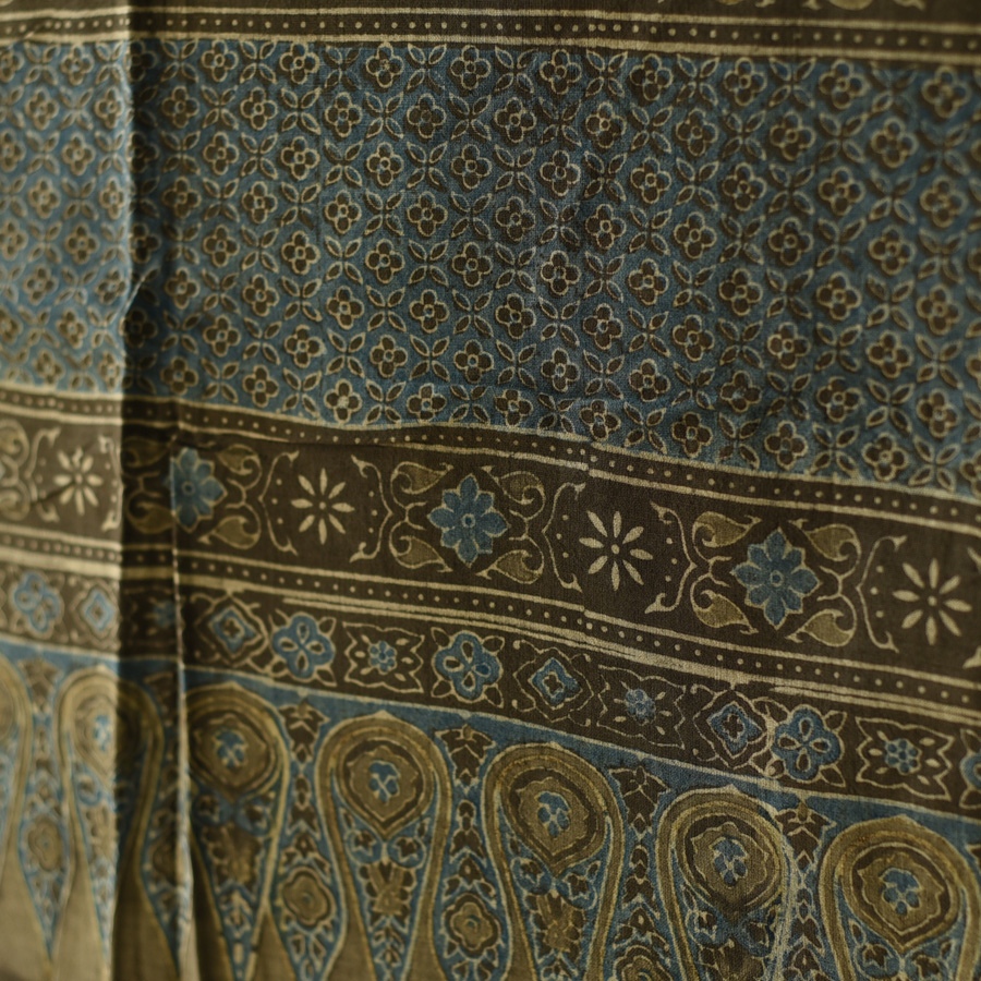 shop Ajrakh Block Printed Pure Cotton Dupatta - 15