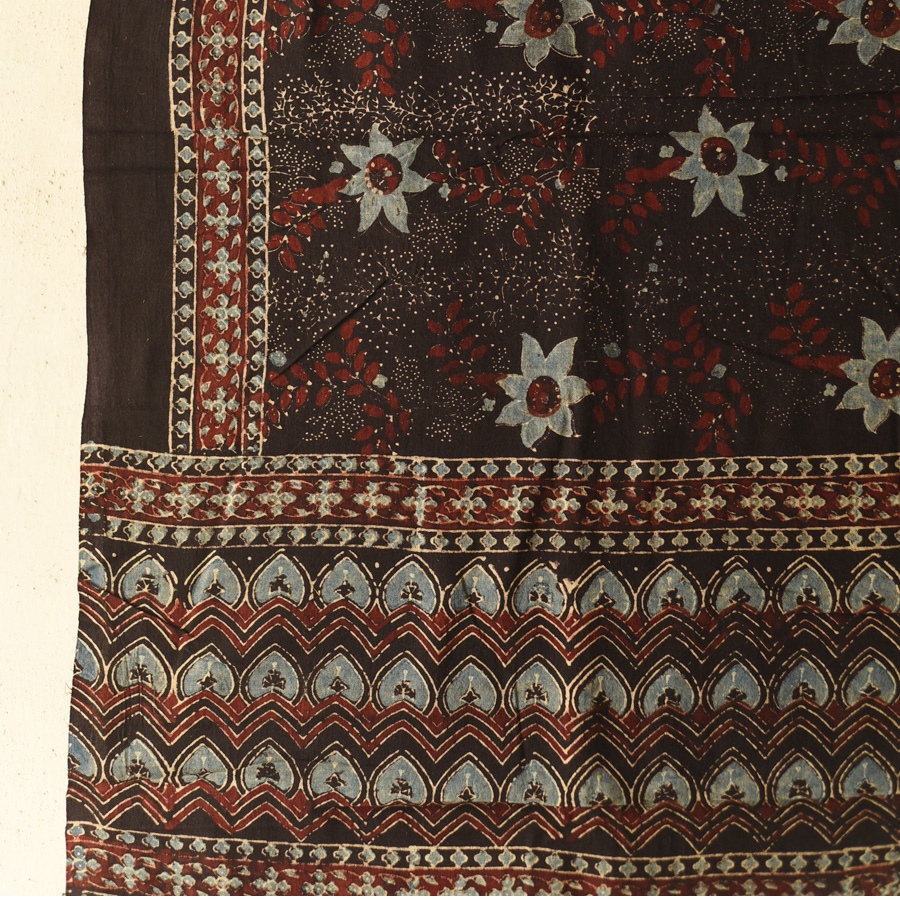 shop Ajrakh Block Printed Pure Cotton Dupatta 17