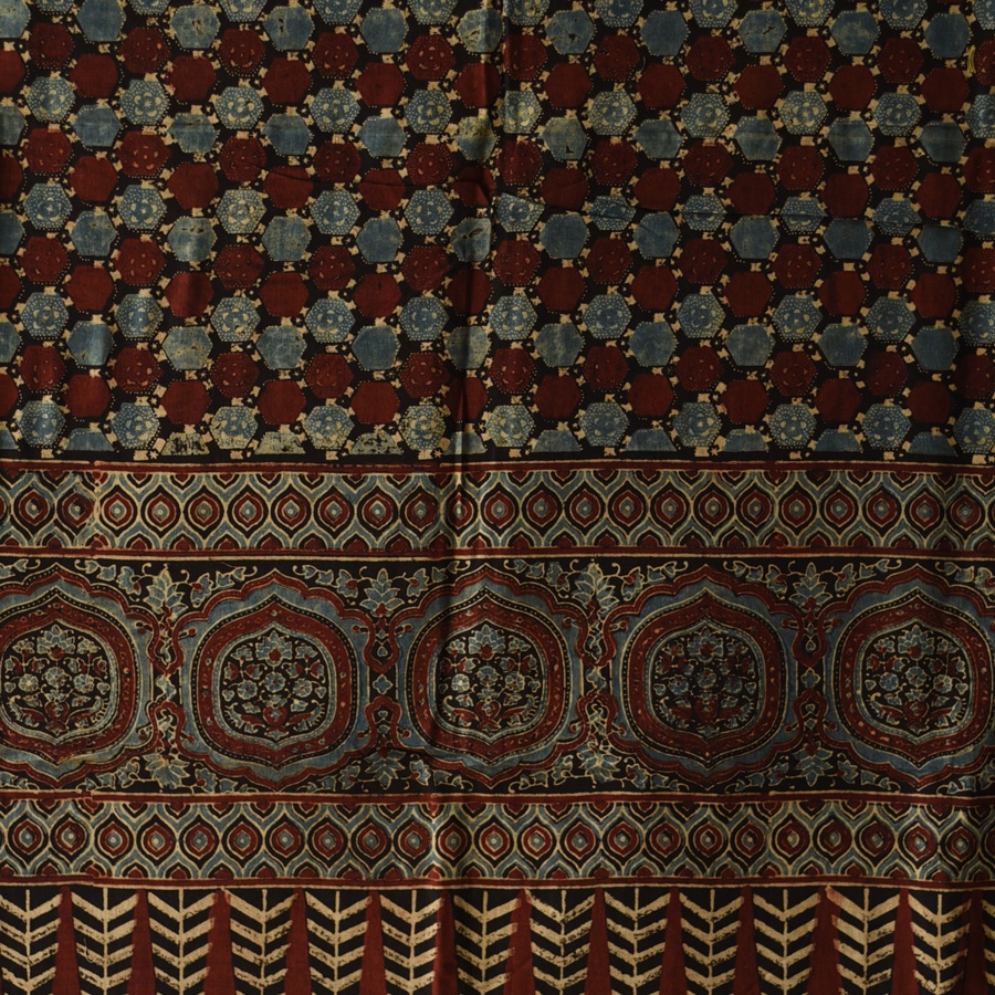 shop Ajrakh Block Printed Pure Cotton Dupatta 17