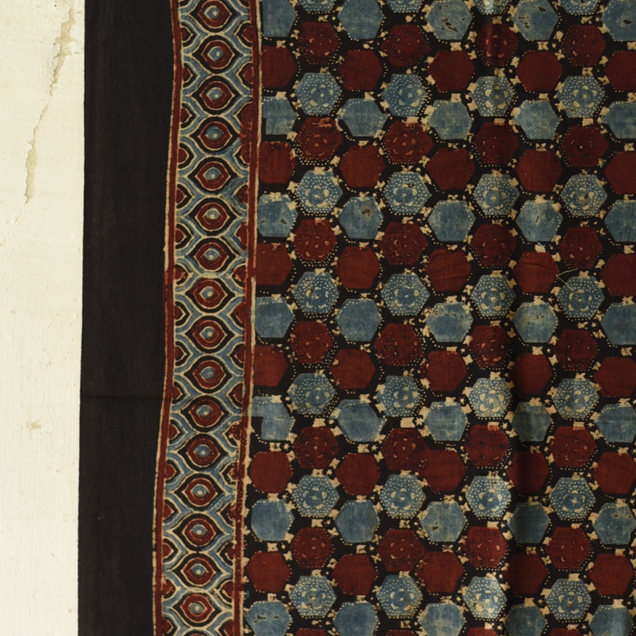 shop Ajrakh Block Printed Pure Cotton Dupatta 17