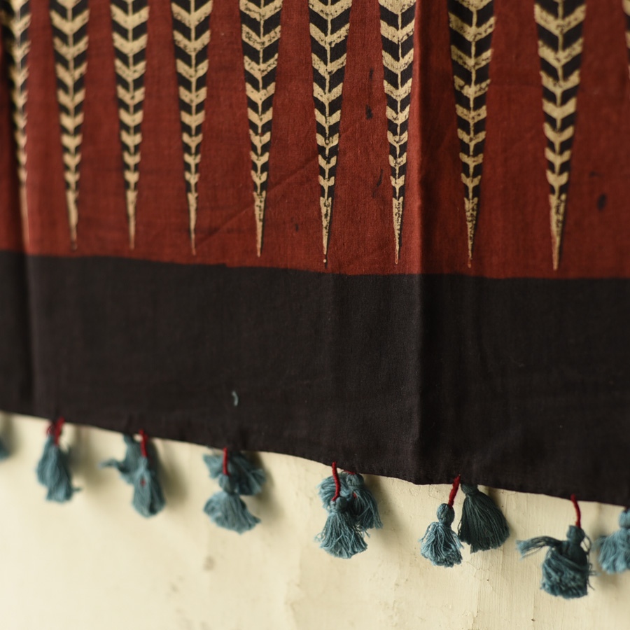 shop Ajrakh Block Printed Pure Cotton Dupatta 17