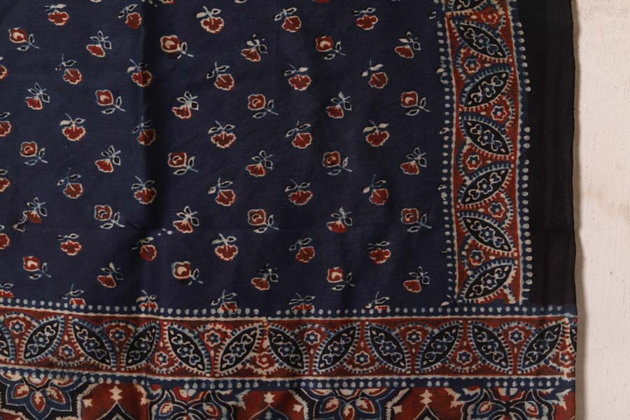 पर्व | Chanderi Ajrakh Stole - 1