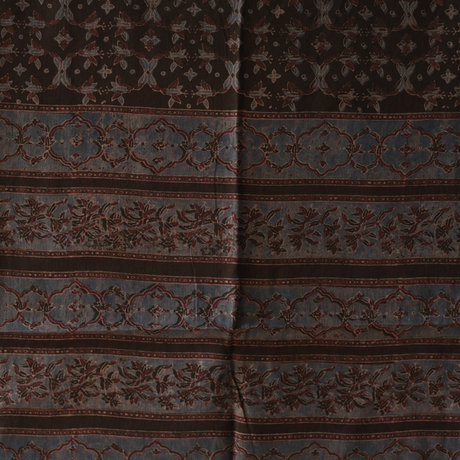 shop Ajrakh Block Printed Pure Cotton Dupatta - 18