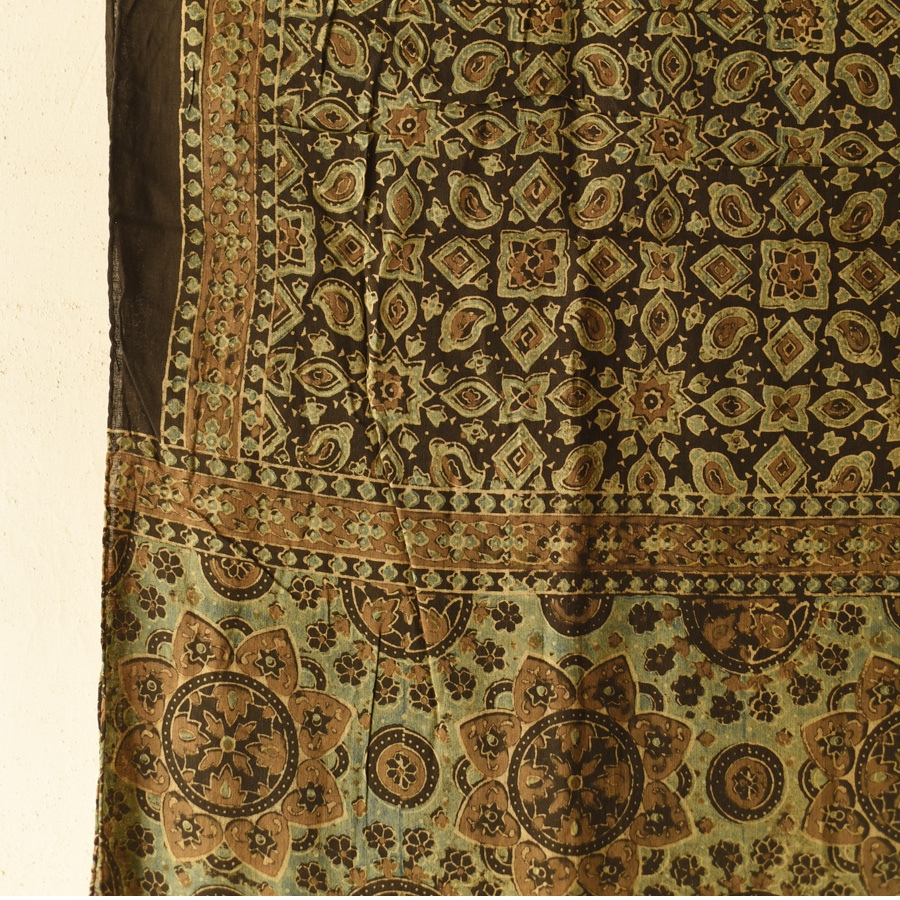 shop Ajrakh Block Printed Pure Cotton Dupatta 19