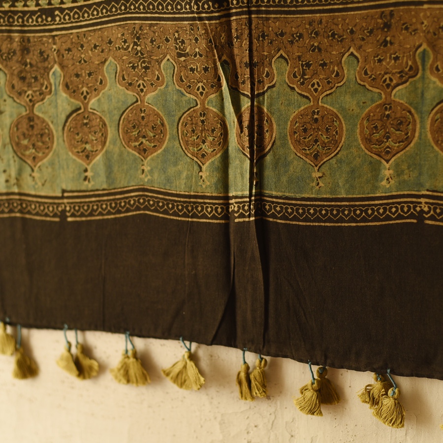 shop Ajrakh Block Printed Pure Cotton Dupatta 19