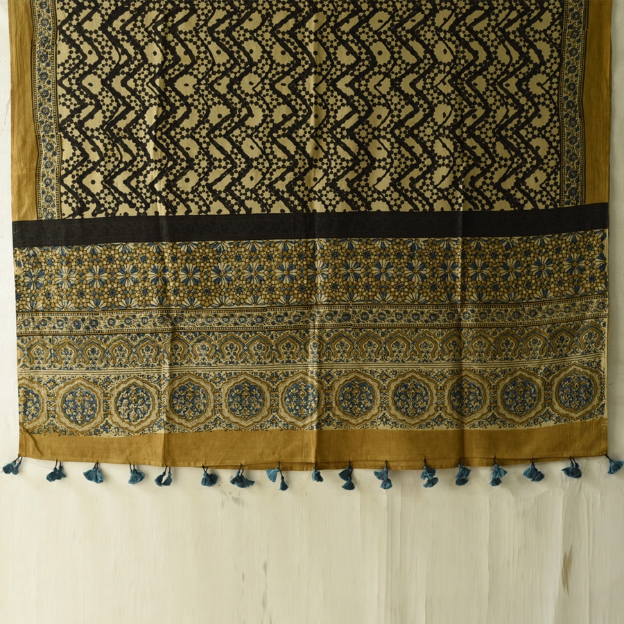 shop Ajrakh Block Printed Pure Cotton Dupatta 19