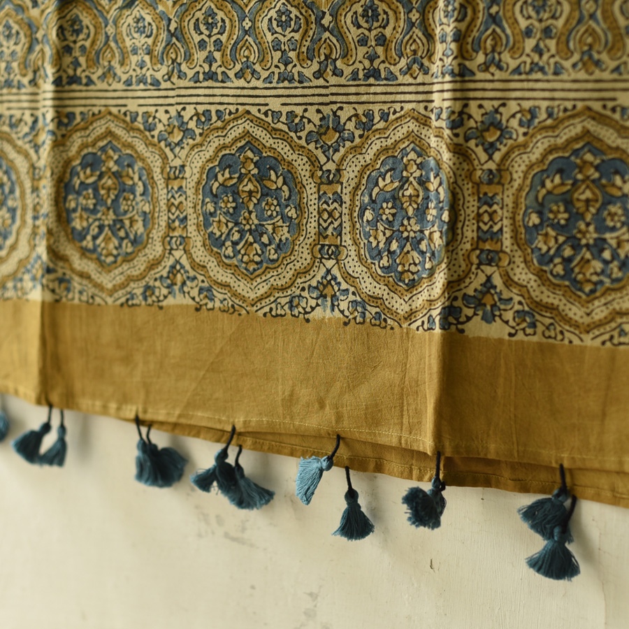 shop Ajrakh Block Printed Pure Cotton Dupatta 19