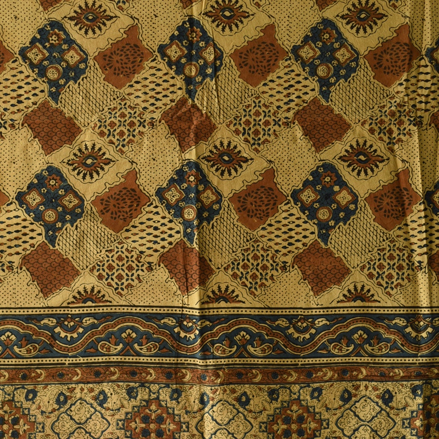 shop Ajrakh Block Printed Pure Cotton Dupatta 21