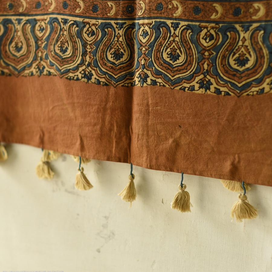 shop Ajrakh Block Printed Pure Cotton Dupatta 21