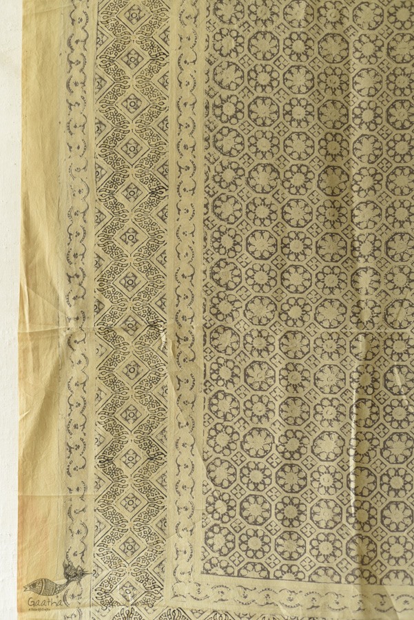 buy Ajrakh Natural Dyed ~ Mulberry Silk Dupatta