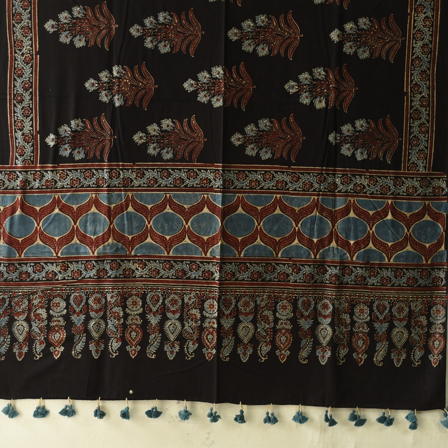shop Ajrakh Block Printed Pure Cotton Dupatta 23