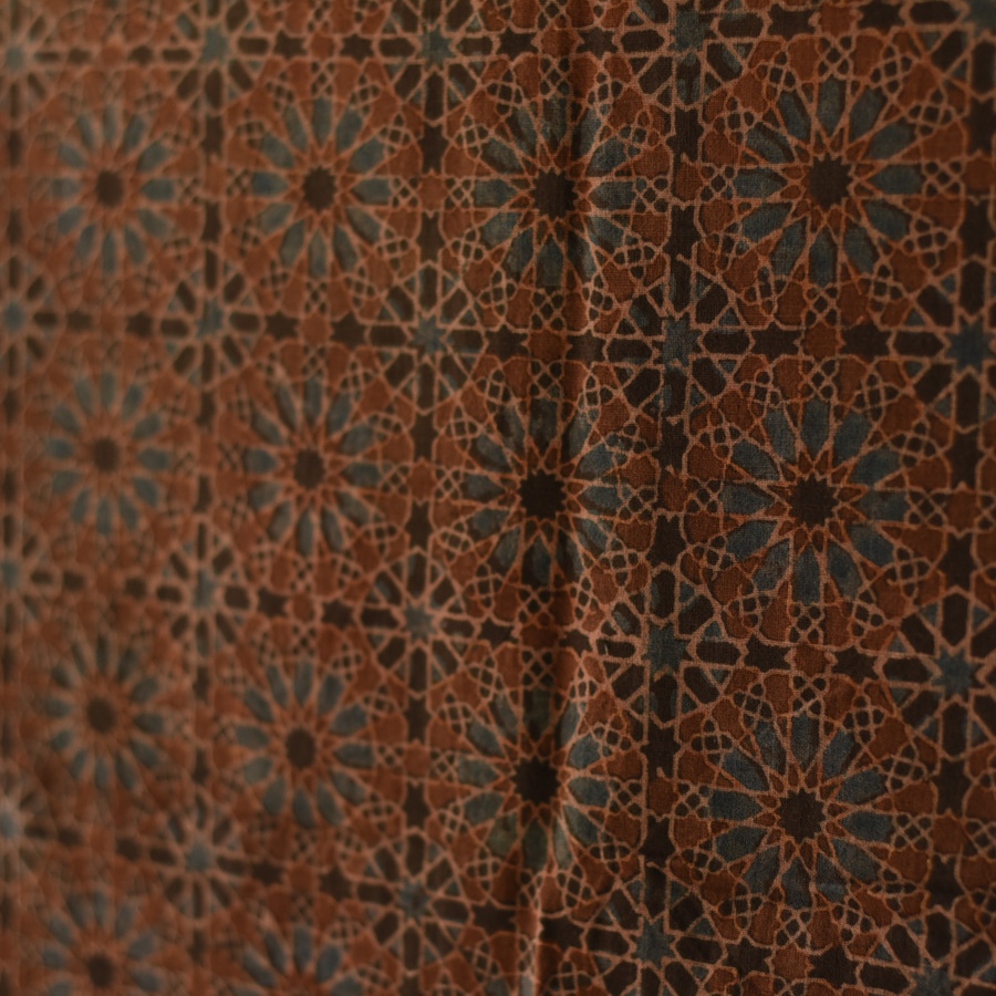 shop Ajrakh Block Printed Pure Cotton Dupatta 24