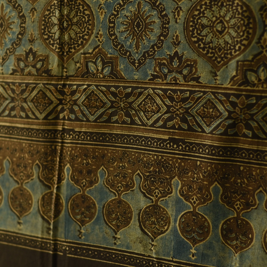 shop Ajrakh Block Printed Pure Cotton Dupatta 25