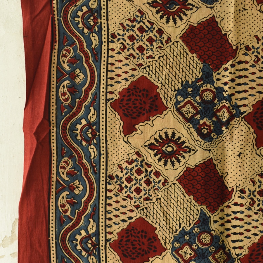 shop Ajrakh Block Printed Pure Cotton Dupatta - 26