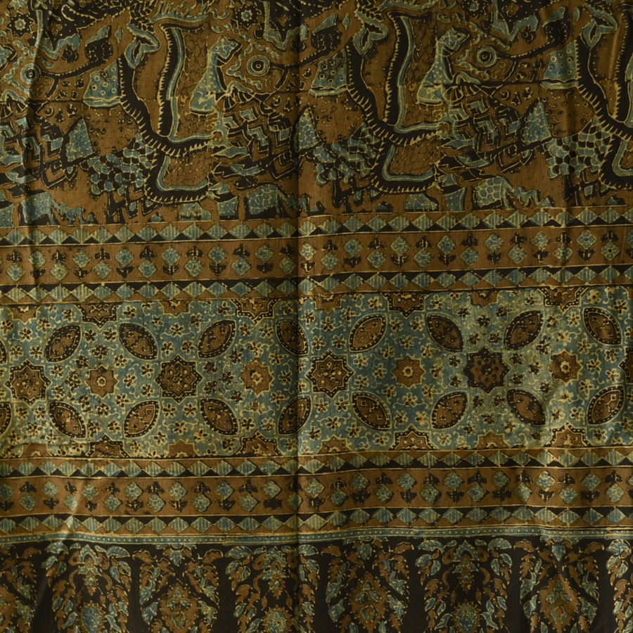 shop Ajrakh Block Printed Pure Cotton Dupatta 28