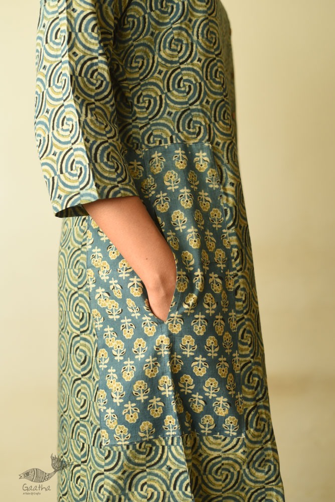 shop Ajrakh Printed Cotton Dress