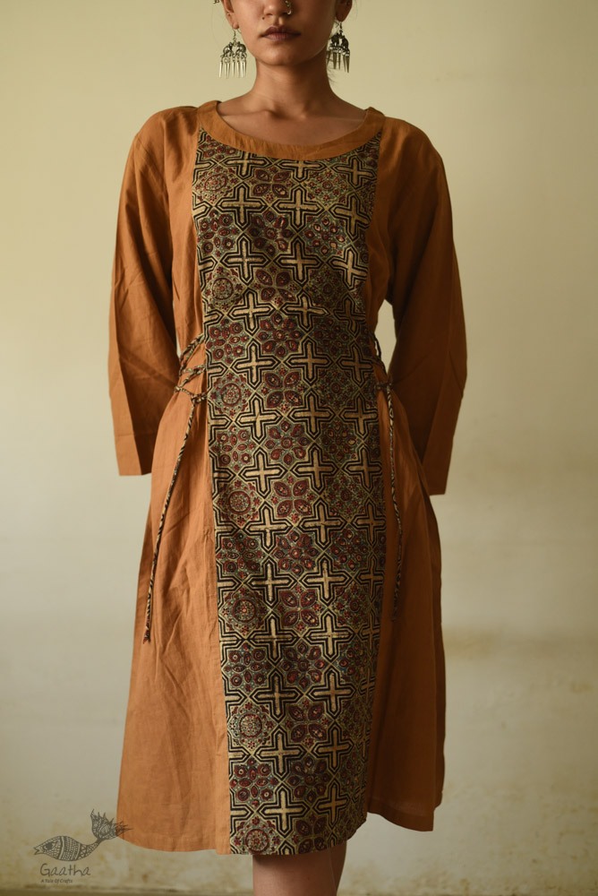 shop cotton dress ajrakh prints