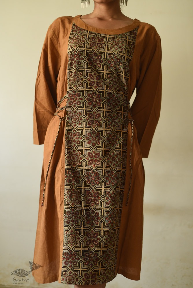 shop cotton dress ajrakh prints