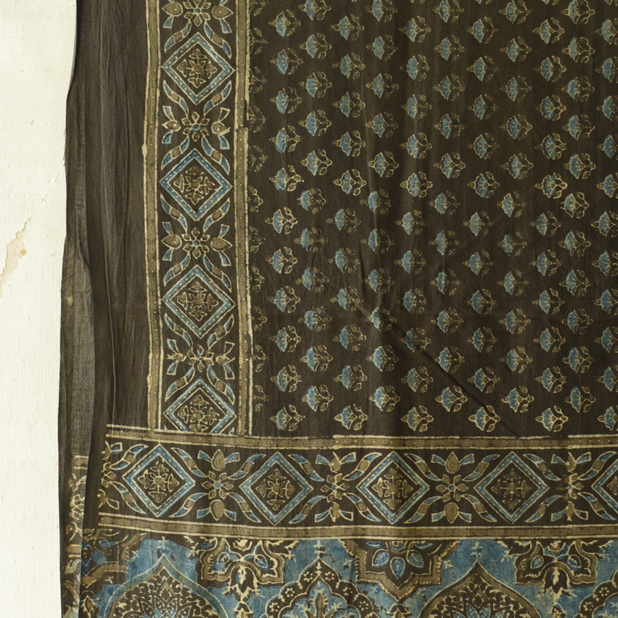 shop Ajrakh Block Printed Pure Cotton Dupatta 29