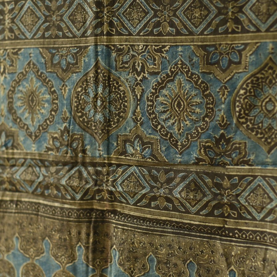 shop Ajrakh Block Printed Pure Cotton Dupatta 29