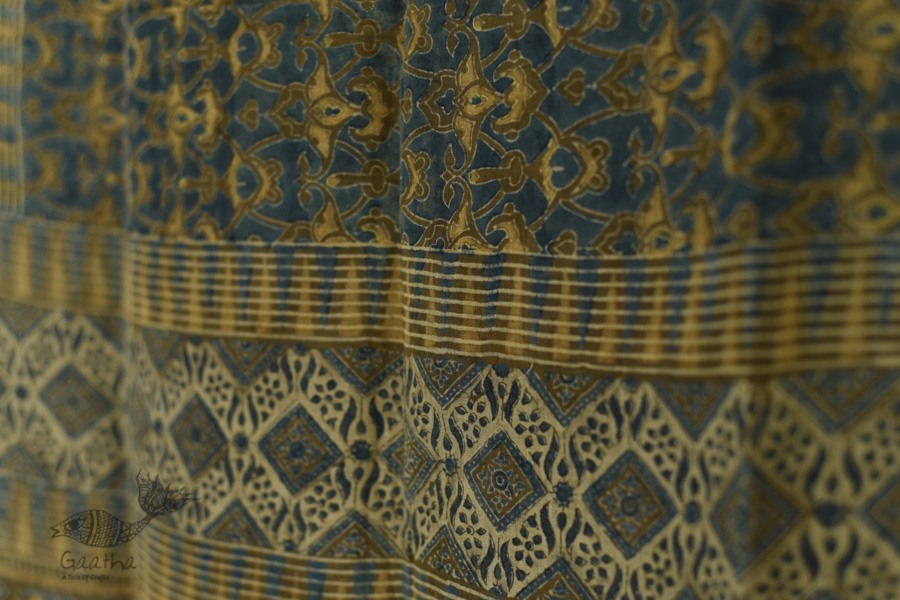 shop Ajrakh Hand Block Printed ~ Linen Stole