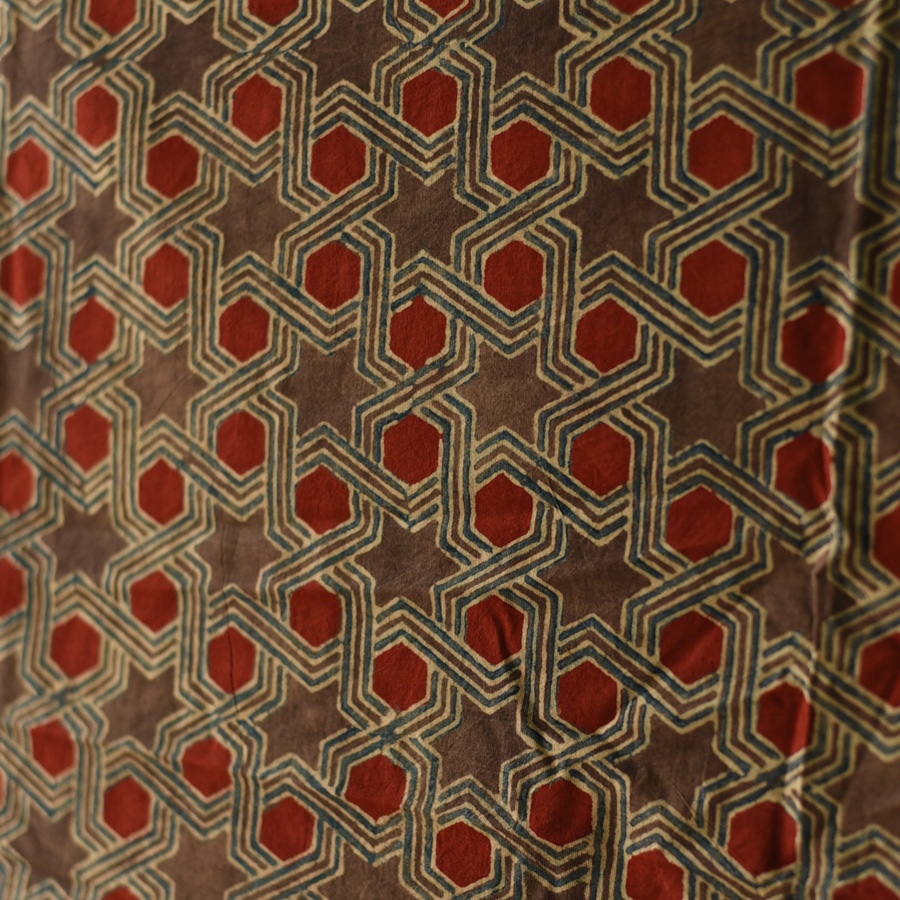 shop Ajrakh Block Printed Pure Cotton Dupatta 31