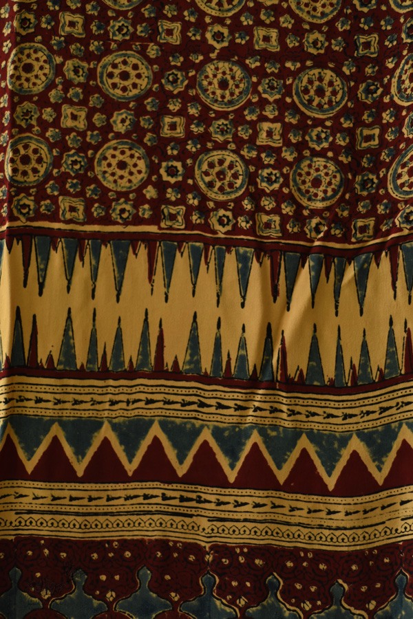 buy Ajrakh Printed Crape Dupatta