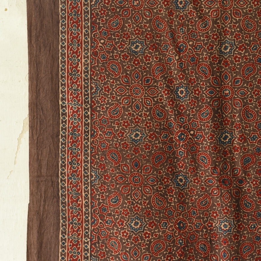 shop Ajrakh Block Printed Pure Cotton Dupatta 32