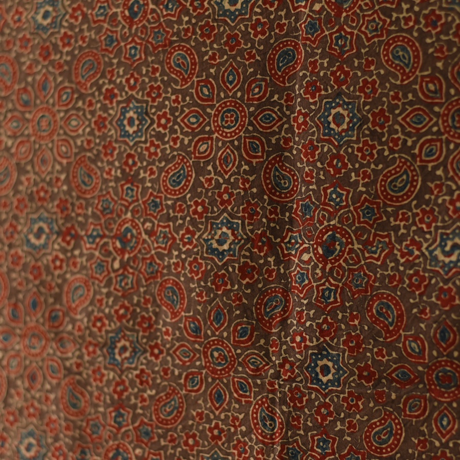 shop Ajrakh Block Printed Pure Cotton Dupatta 32