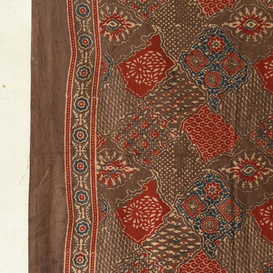 shop Ajrakh Block Printed Pure Cotton Dupatta 33