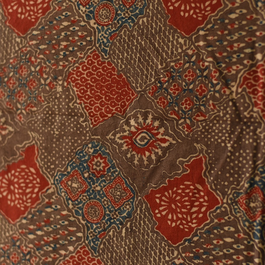 shop Ajrakh Block Printed Pure Cotton Dupatta 33