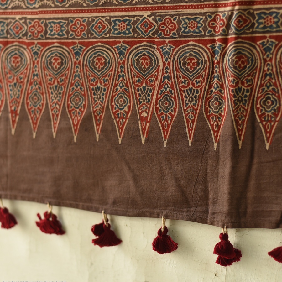 shop Ajrakh Block Printed Pure Cotton Dupatta 33